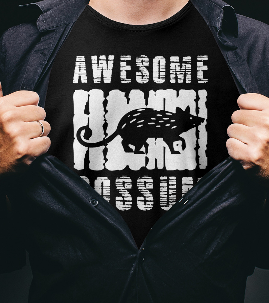 Awesome Animal Possum Rustic T-Shirt