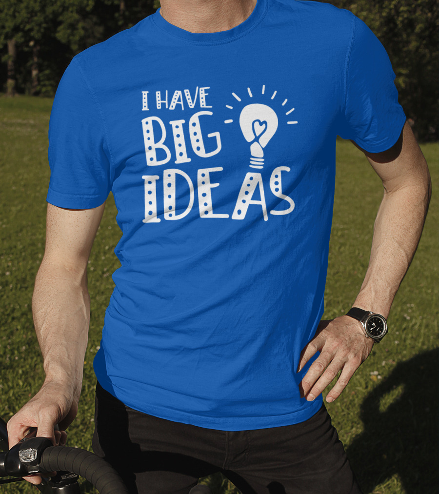 I HAVE BIG IDEAS Light Bulb Heart T-Shirt