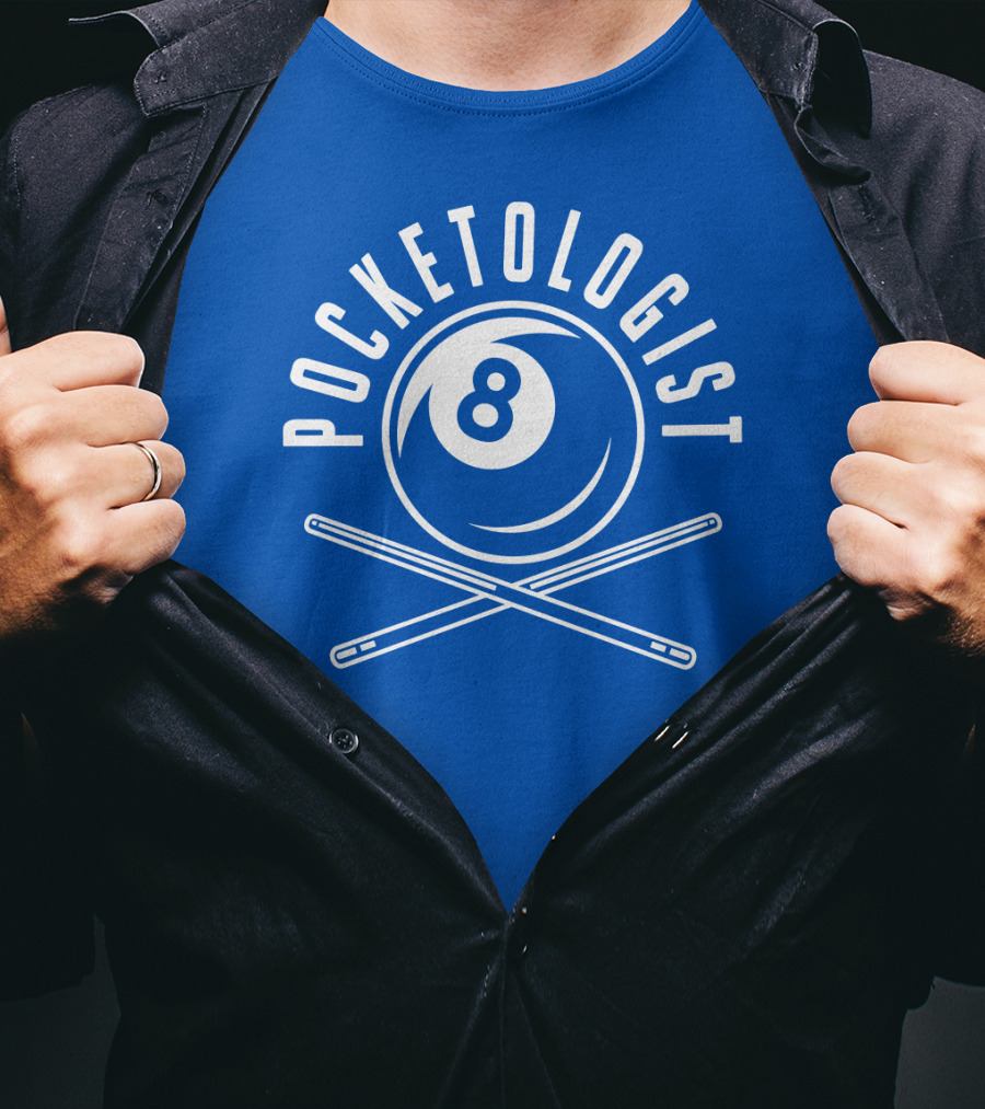 Pocketologist Billiards 8 Ball Cue T-Shirt
