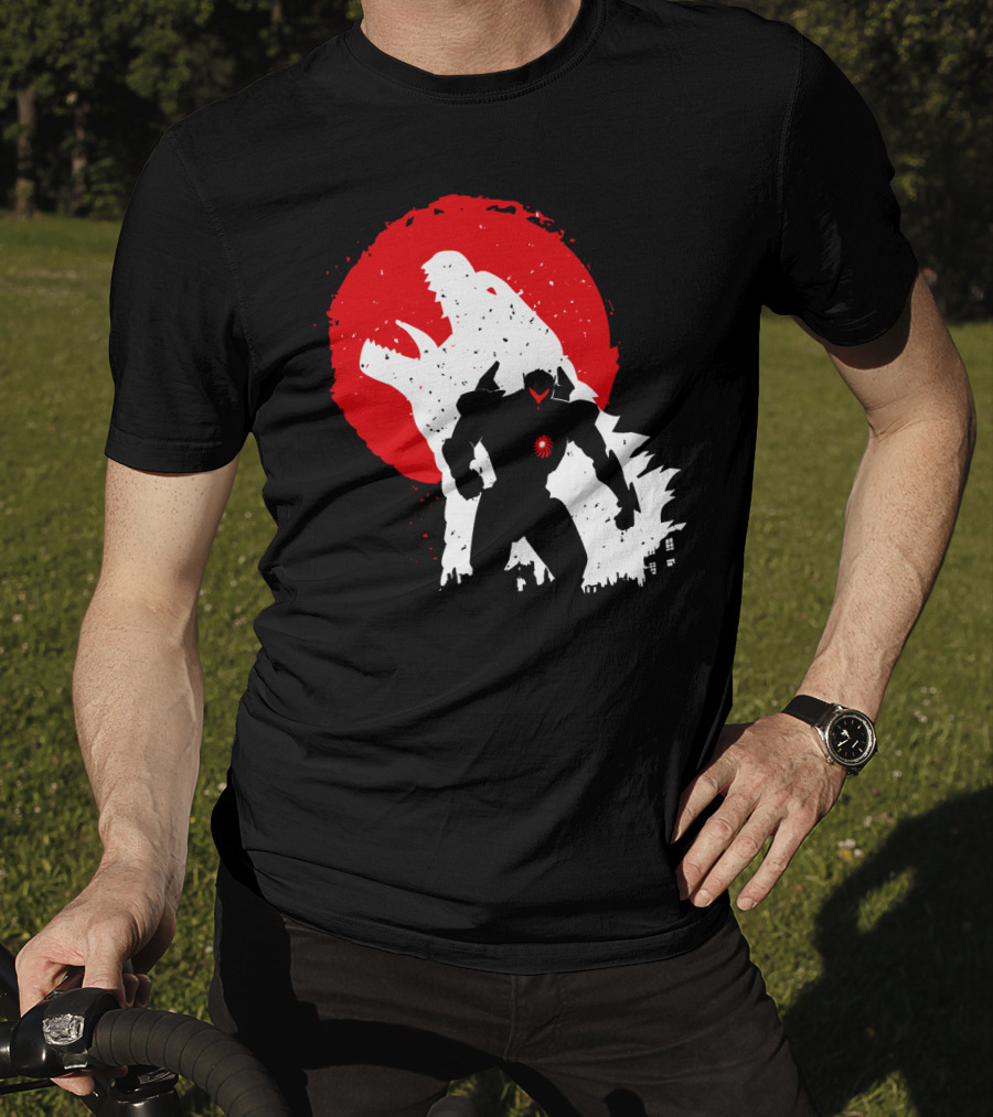 Pacific Rim Mech Vs. Kaiju Battle Scene T-Shirt