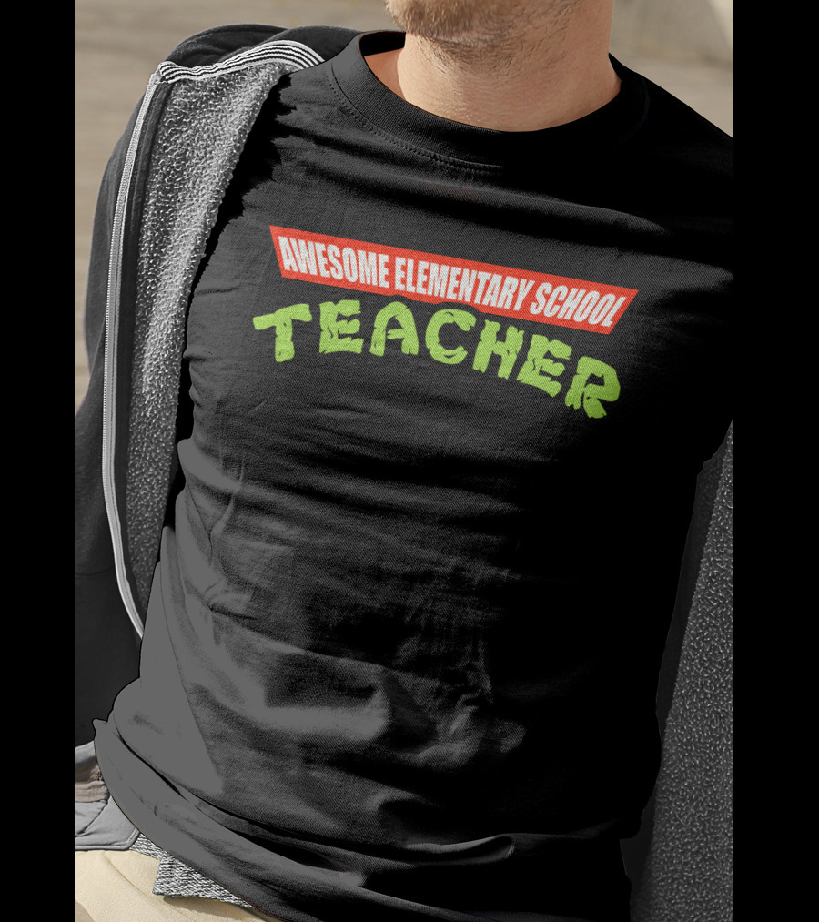 Awesome Elementary School Teacher TMNT T-Shirt