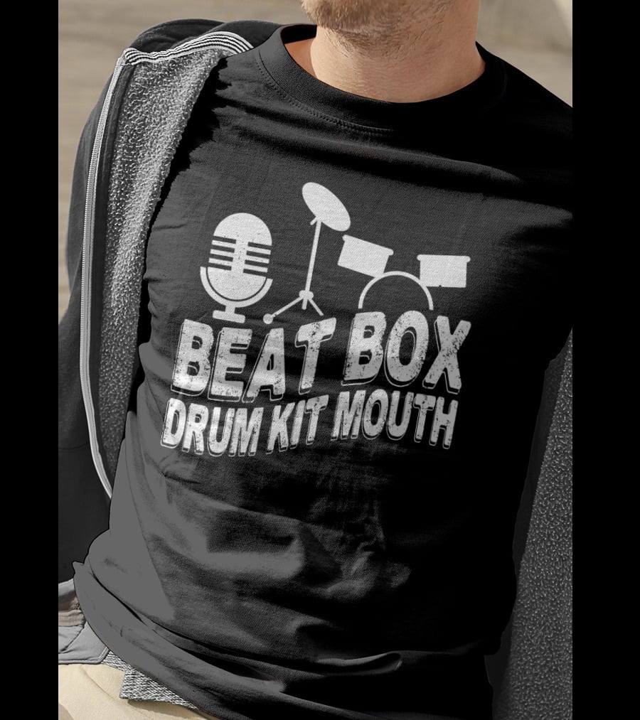 Beat Box Drum Kit Mouth Microphone And Drum Set T-Shirt