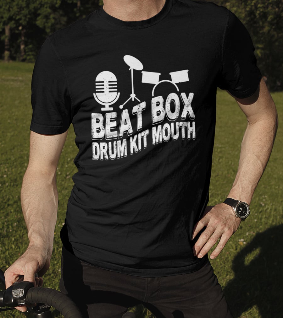 Beat Box Drum Kit Mouth Microphone And Drum Set T-Shirt