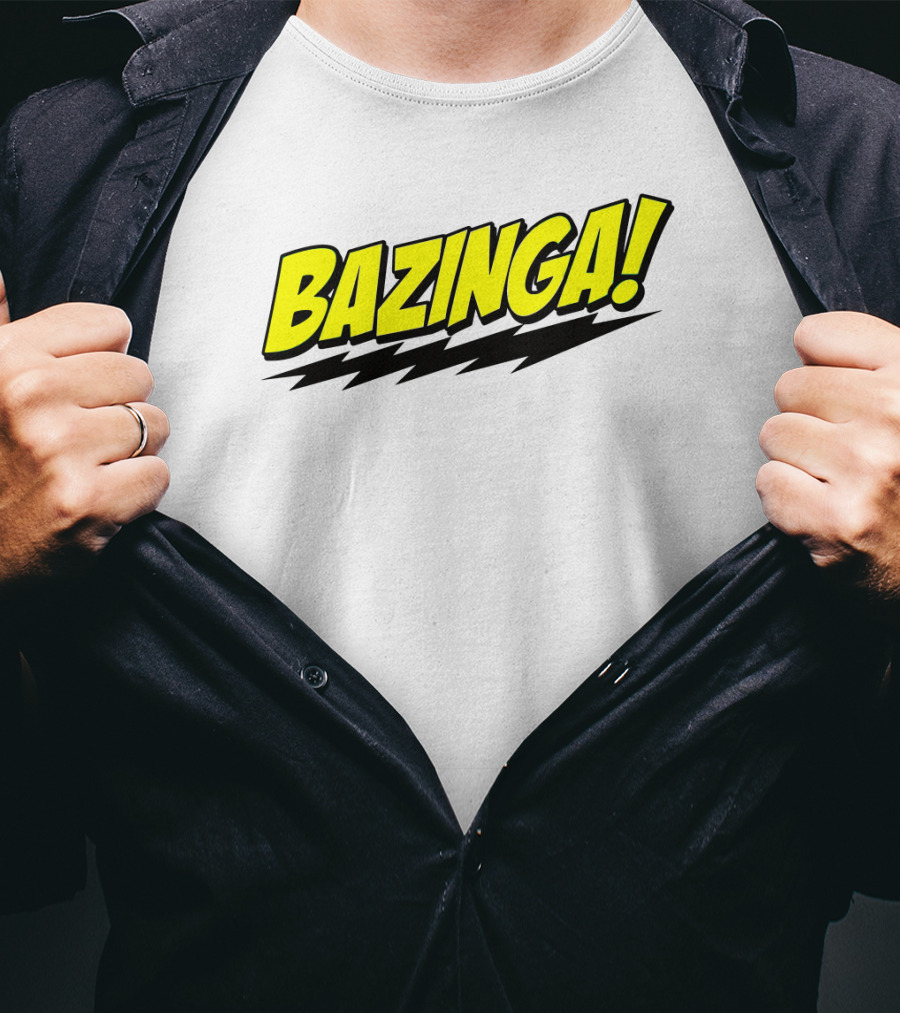 Big Bang Theory Bazinga Sheldon Cooper Comic T-Shirt