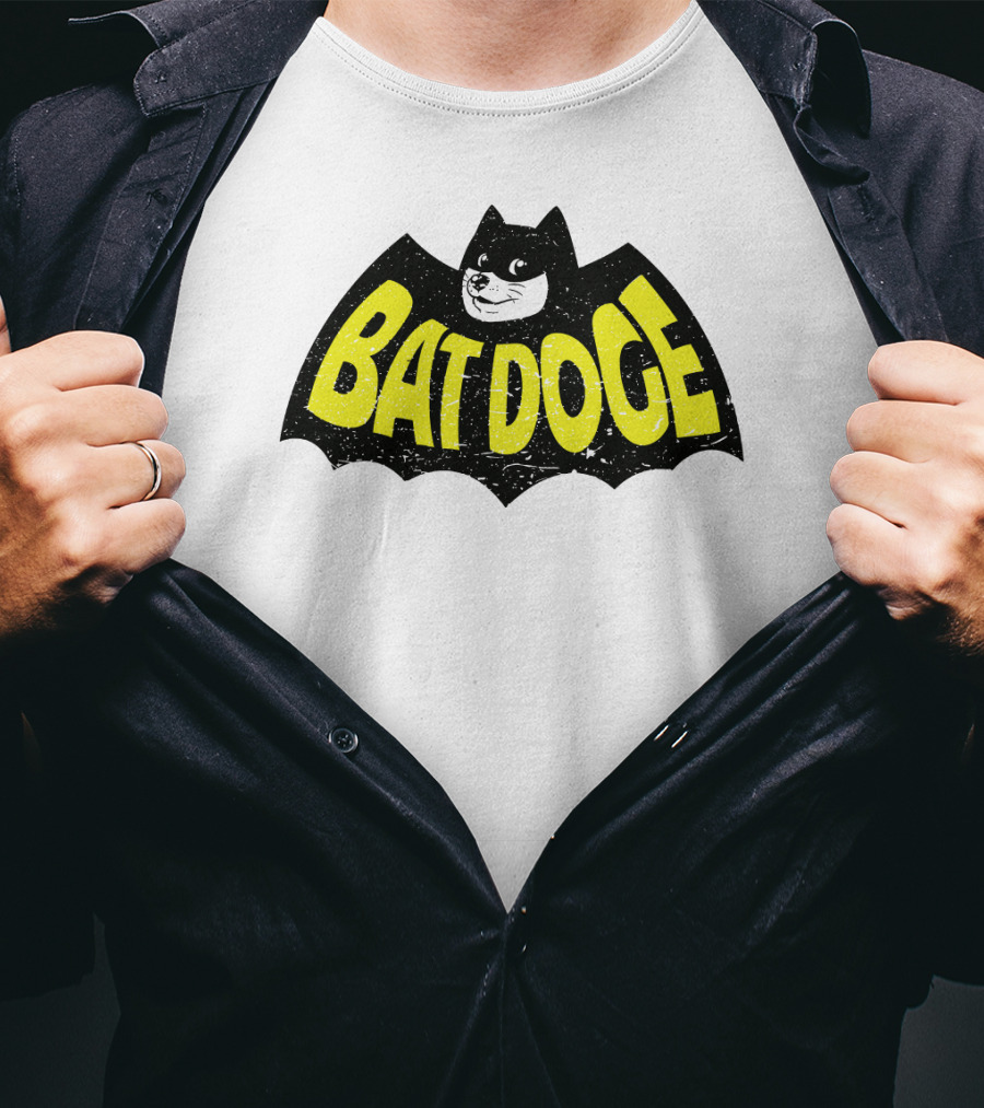 Bat Doge BatDoge Iconic Superhero Doge T-Shirt