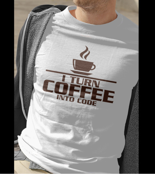 I Turn Coffee Into Code Cup T-Shirt