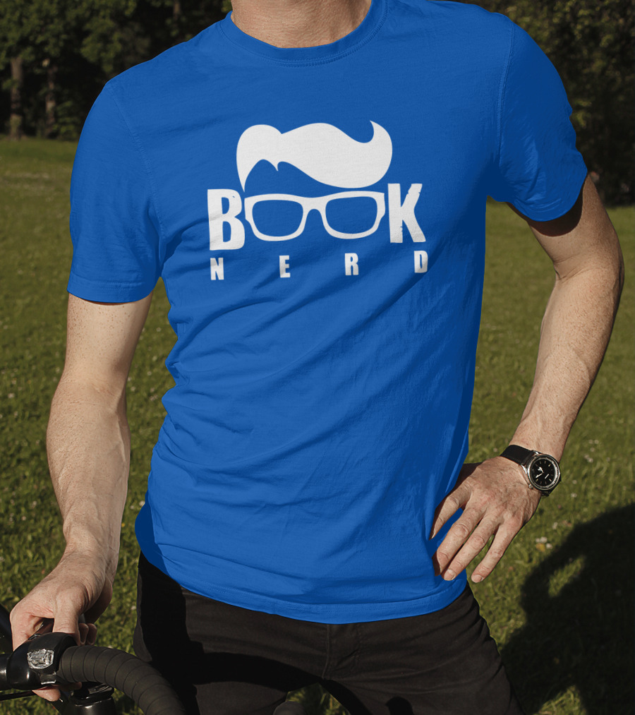 Book Nerd Glasses And Hair Silhouette T-Shirt