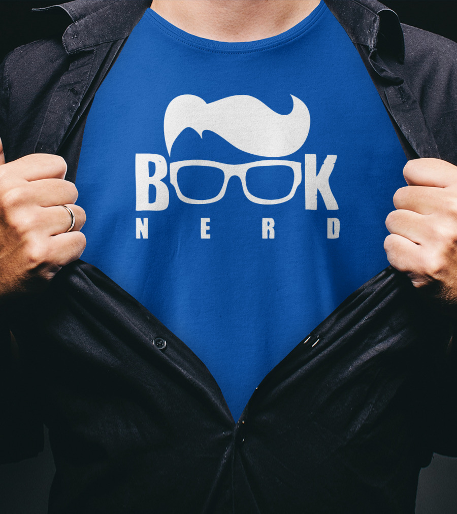 Book Nerd Glasses And Hair Silhouette T-Shirt
