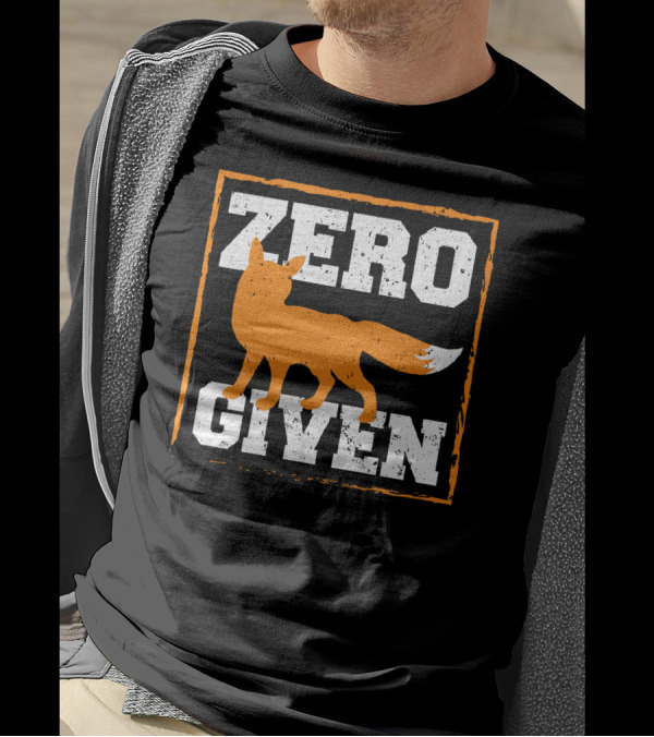 Zero Fox Given Block Style Fox T-Shirt