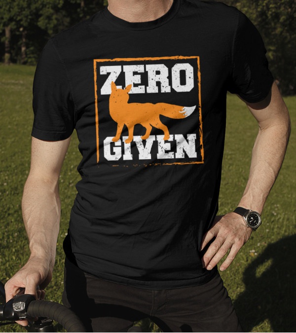 Zero Fox Given Block Style Fox T-Shirt