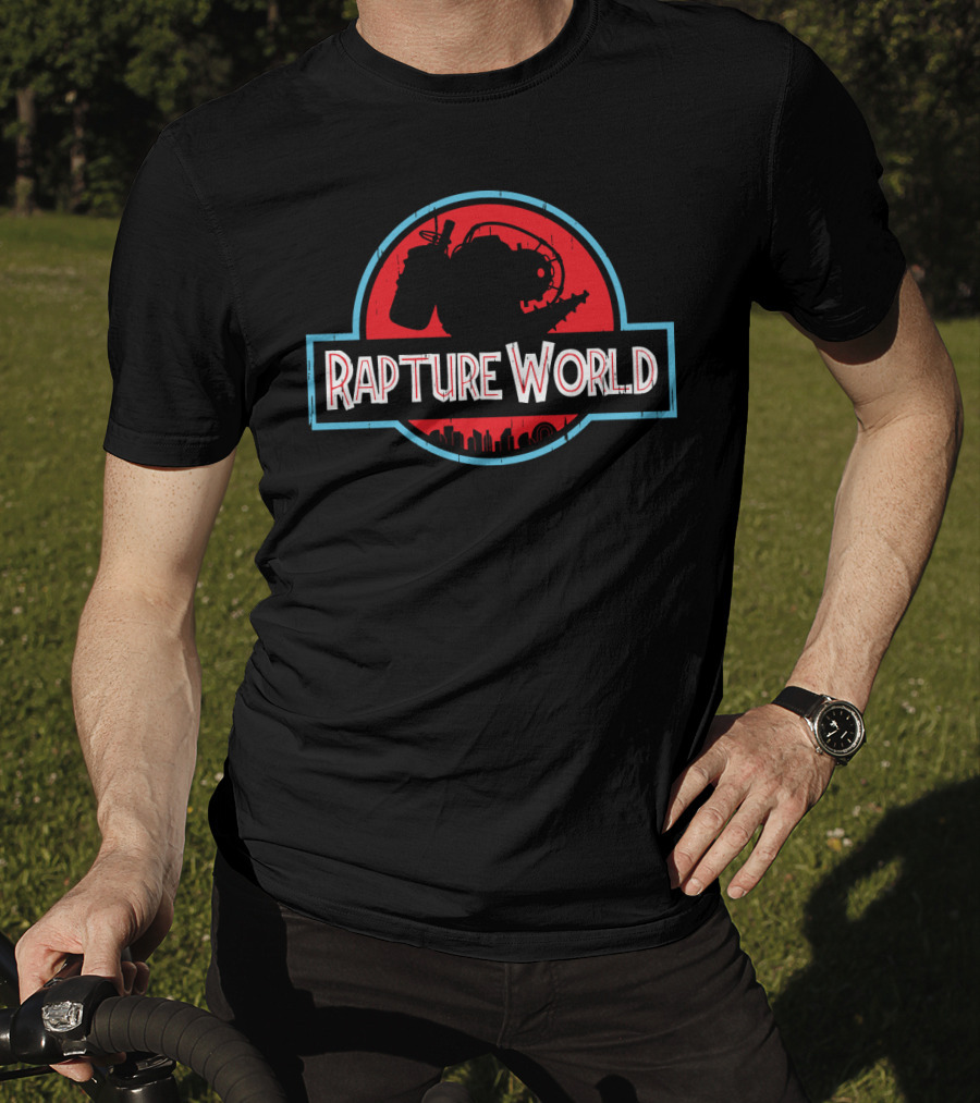 Rapture World Bioshock Jurassic Park Crossover T-Shirt