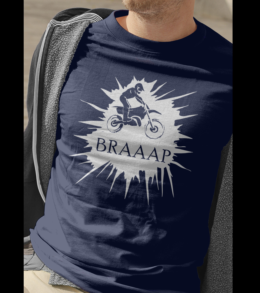BRAAP Motocross Rider Splash T-Shirt