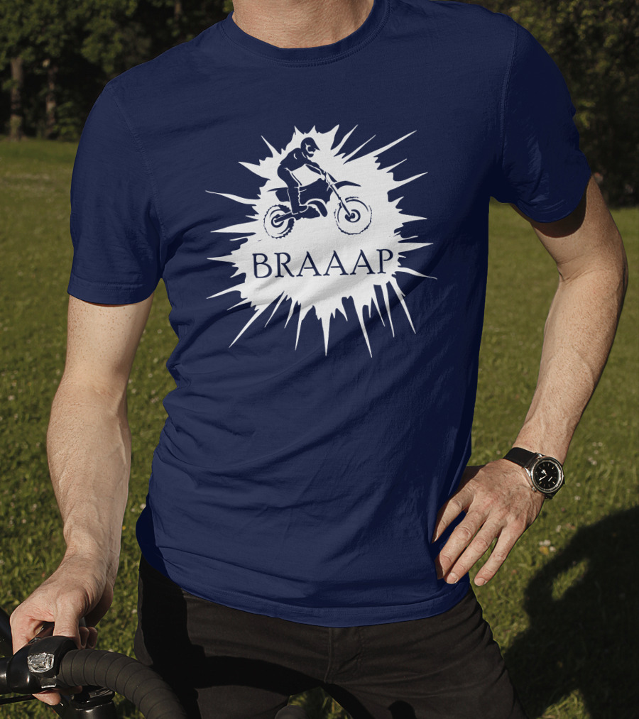 BRAAP Motocross Rider Splash T-Shirt