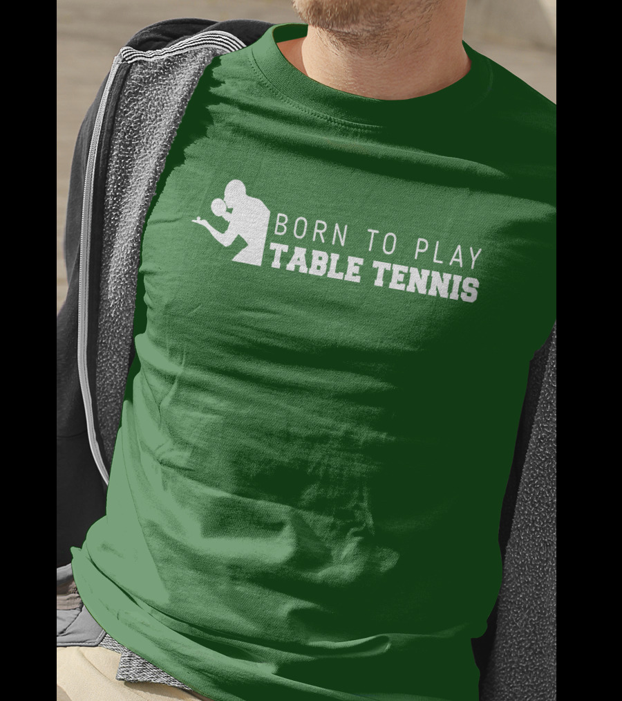 Born To Play Table Tennis Enthusiast T-Shirt