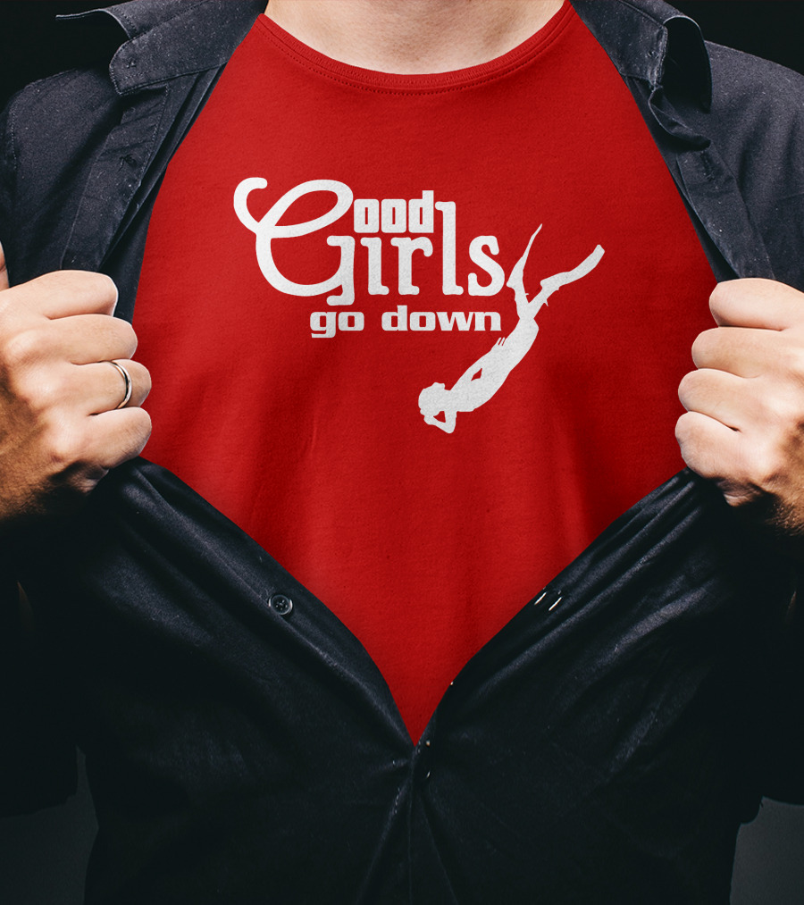 Good Girls Go Down Diving T-Shirt