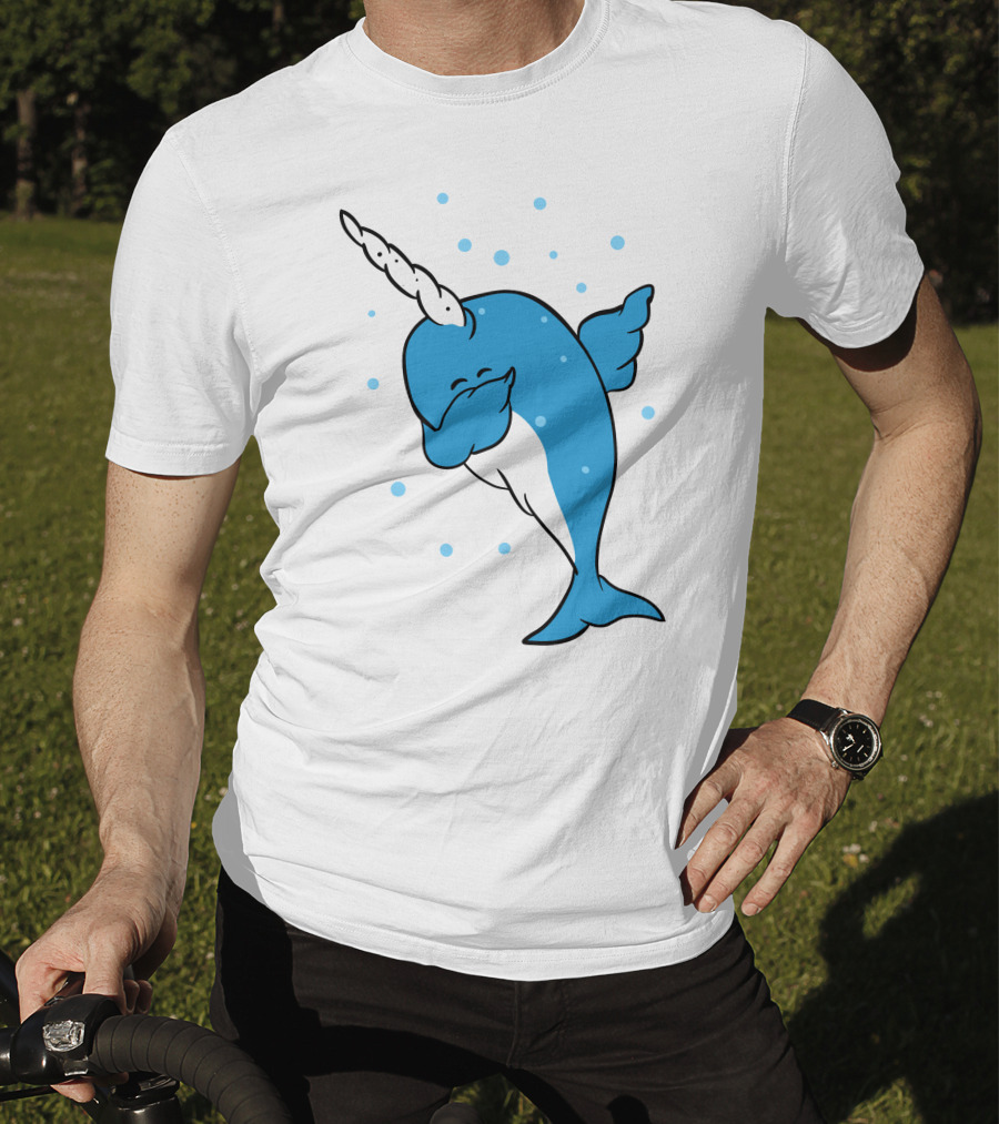 Dabbing Narwhal With Spots T-Shirt