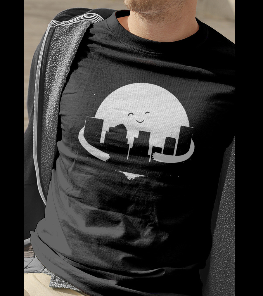 Moon Hug City Embrace T-Shirt