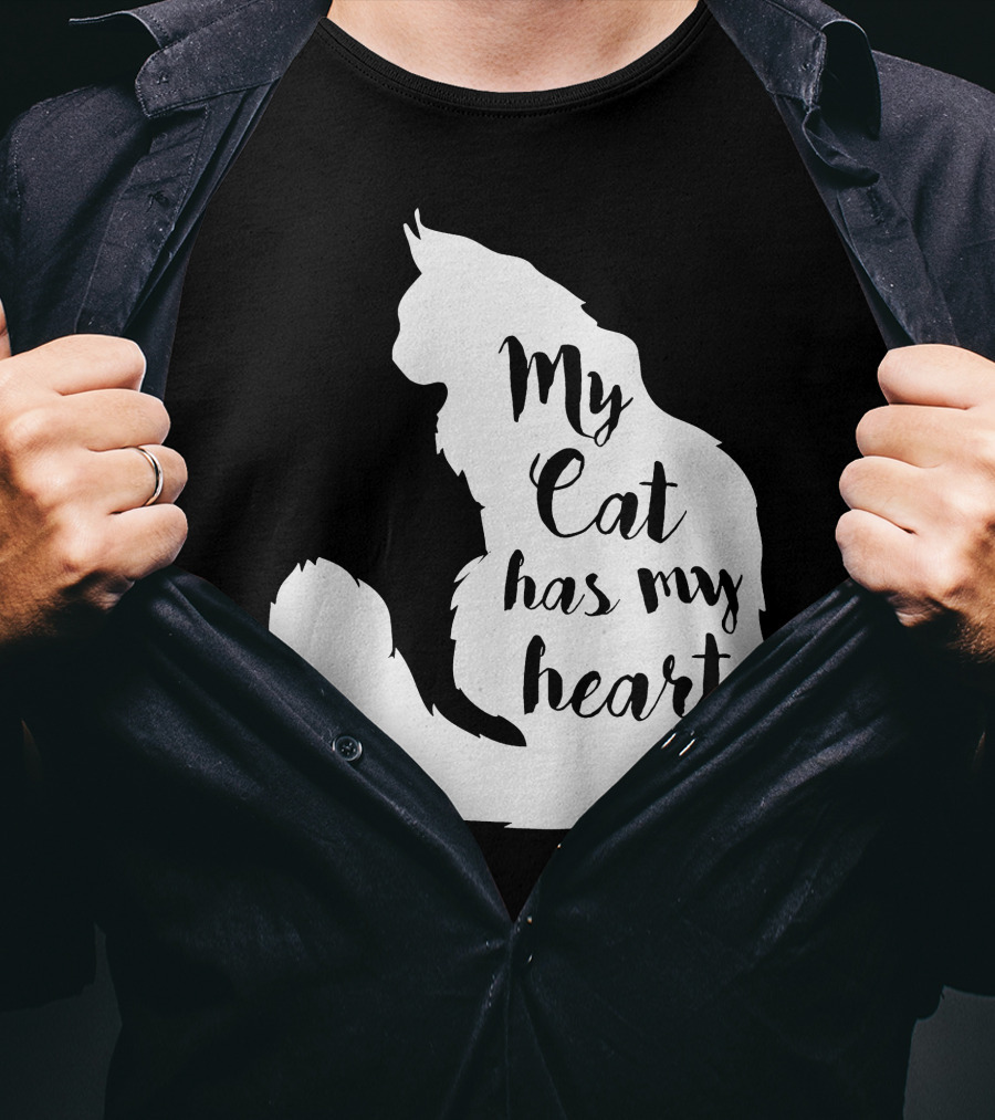 My Cat Has My Heart Cat T-Shirt