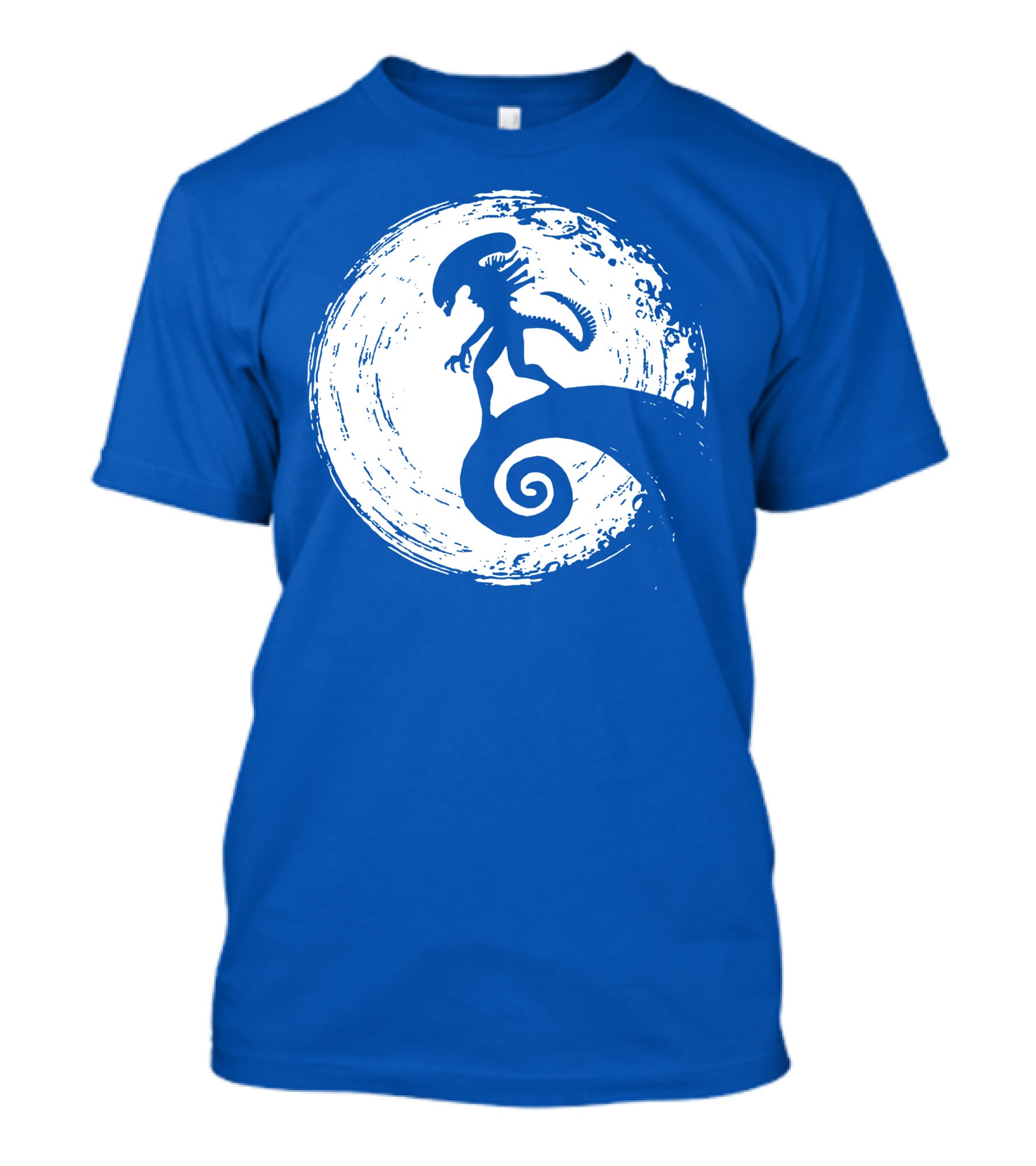 Nightmare On LV 426 Alien Meets Spiral Moon Scene T-Shirt