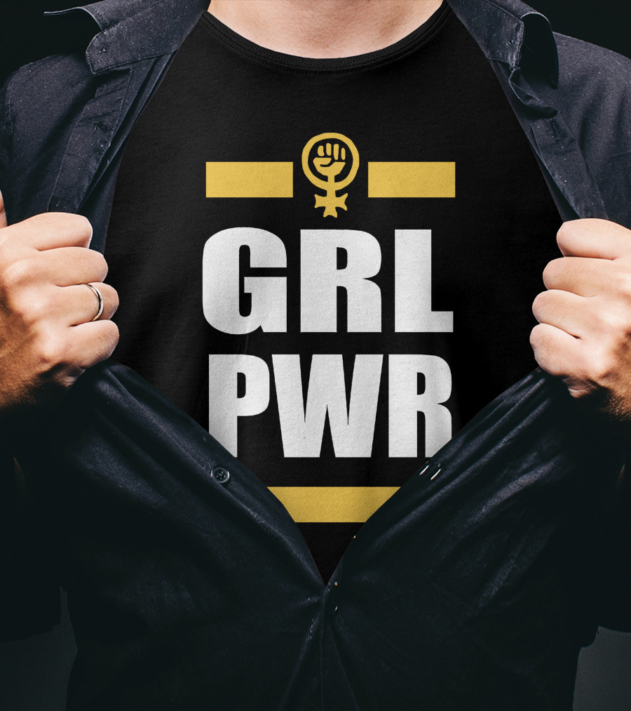 GRL PWR Feminist Symbol Empowerment T-Shirt