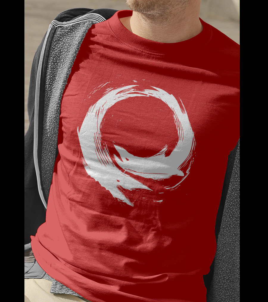 SharX Zen Enso Circle Brushstroke T-Shirt