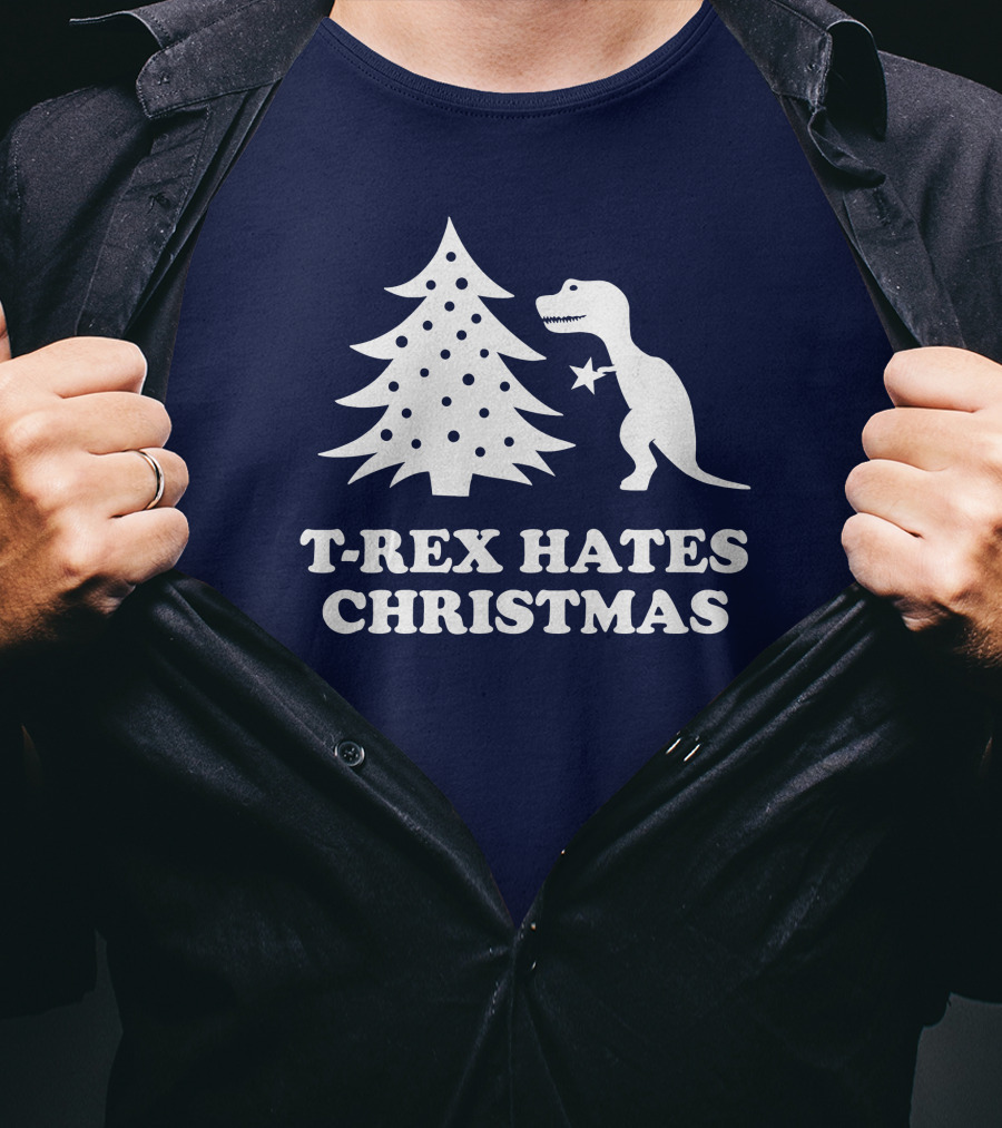 T-Rex Hates Christmas T-Shirt