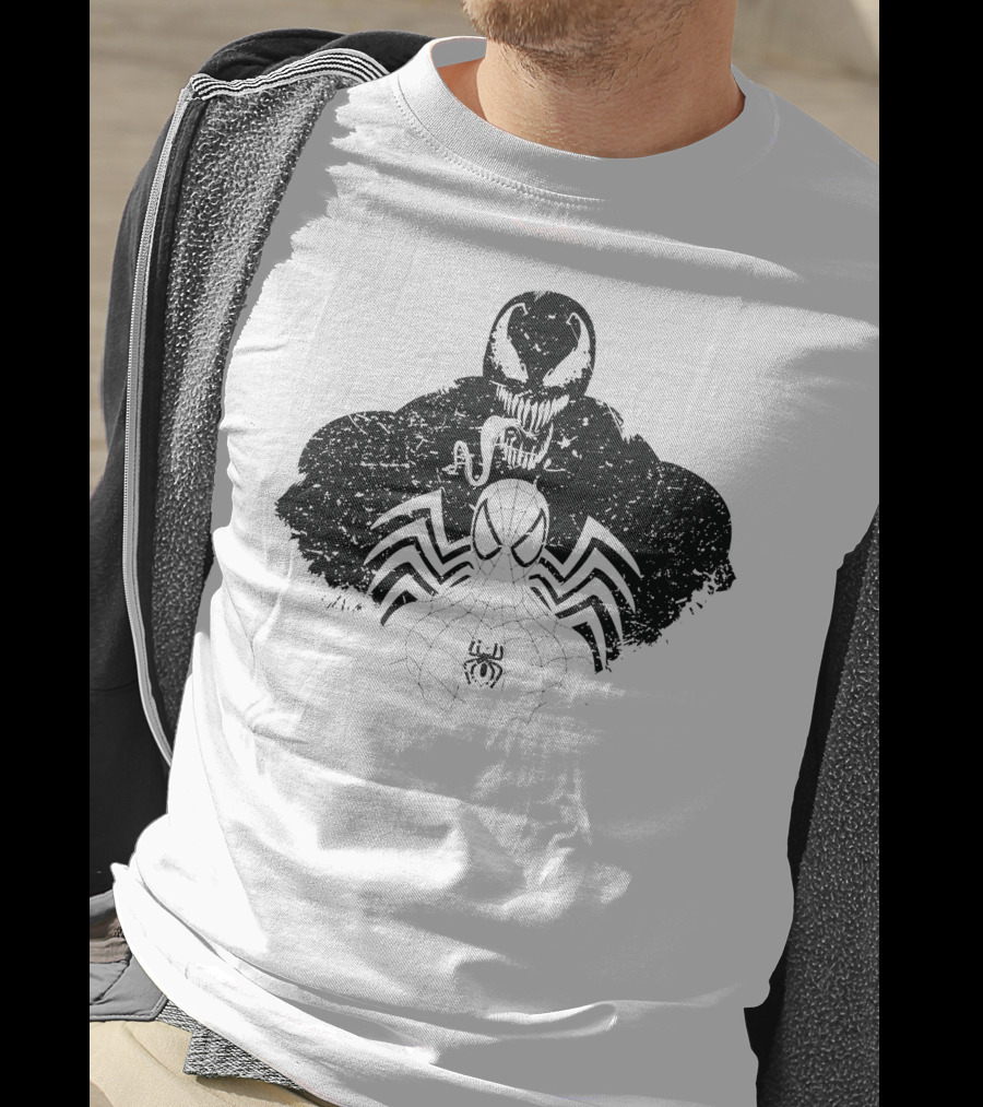 Dark Spider Venom Symbiote Web Fusion T-Shirt