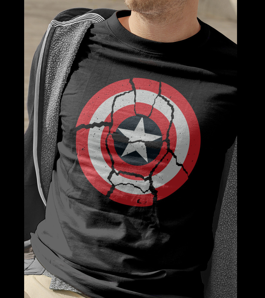 Cracked Star Shield Casualties T-Shirt