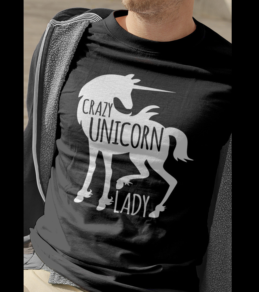 CRAZY UNICORN LADY T-Shirt