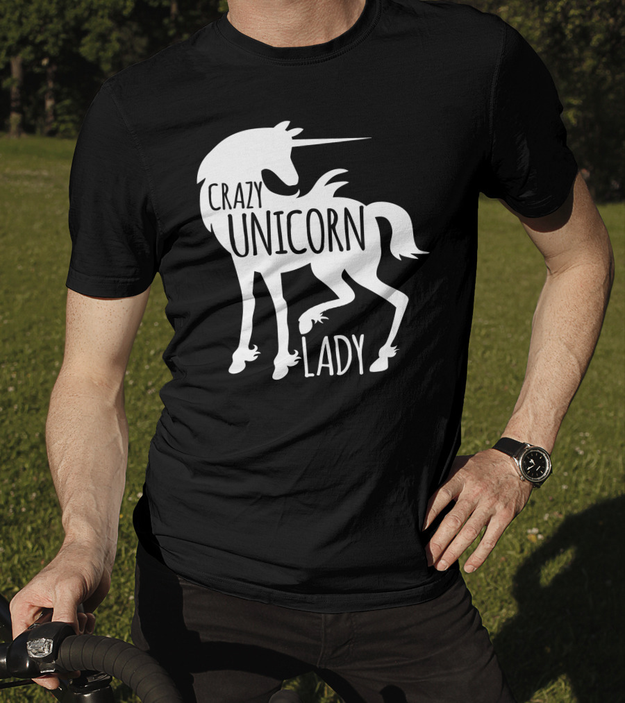 CRAZY UNICORN LADY T-Shirt
