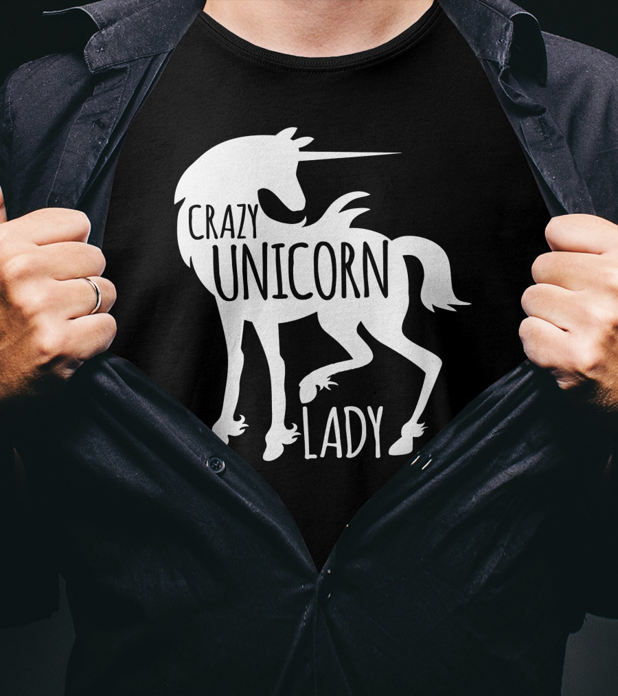 CRAZY UNICORN LADY T-Shirt