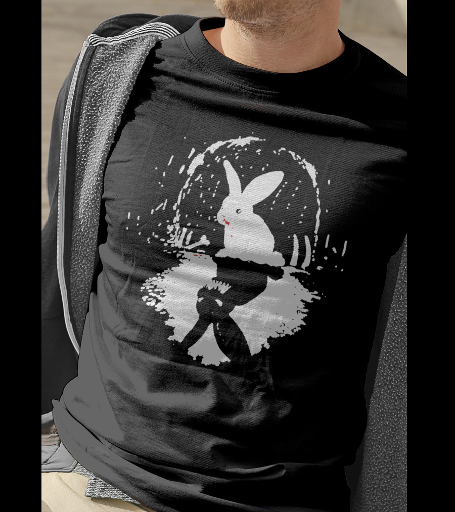 RABBIT HORRIBLE Reflection In Dark Cave T-Shirt