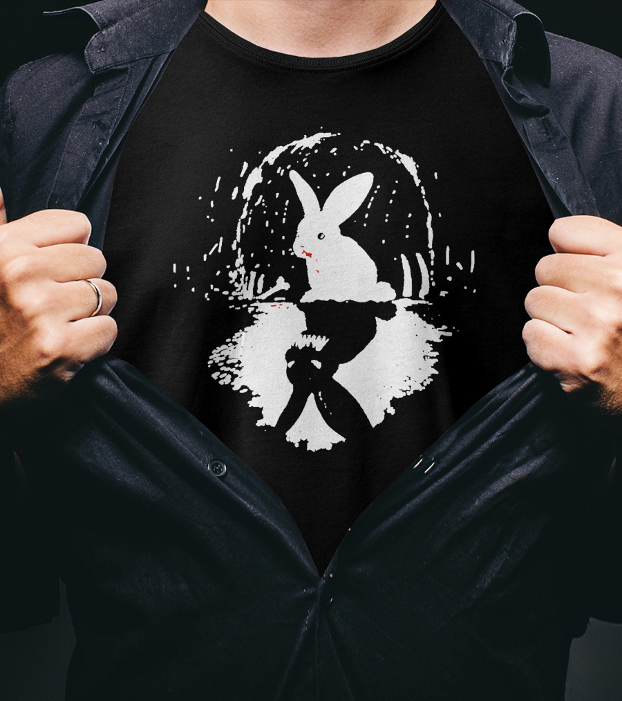RABBIT HORRIBLE Reflection In Dark Cave T-Shirt