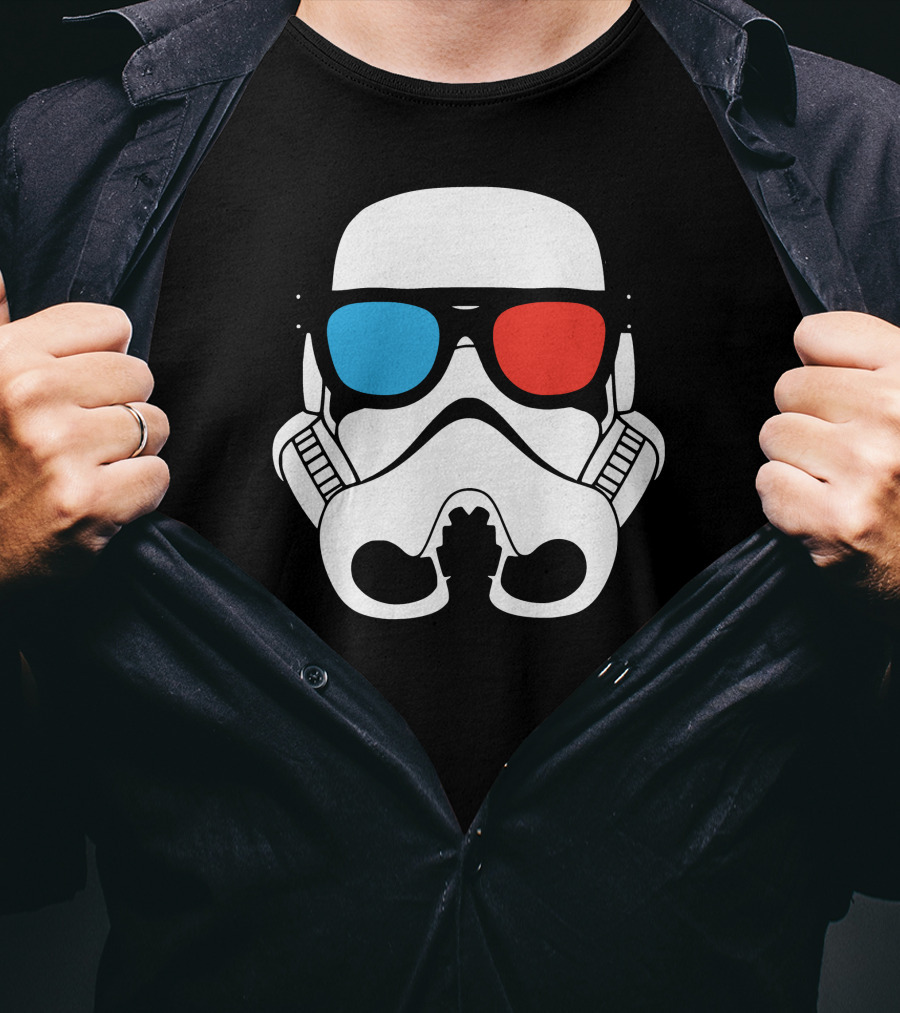 Cool Trooper 3D Glasses Stormtrooper T-Shirt