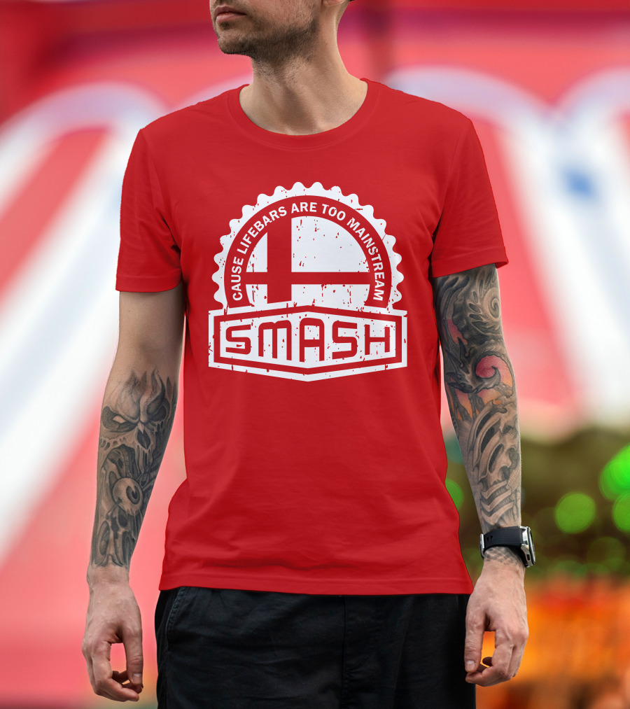 CREST SERIES Smash Cause Lifebars Are Too Mainstream T-Shirt
