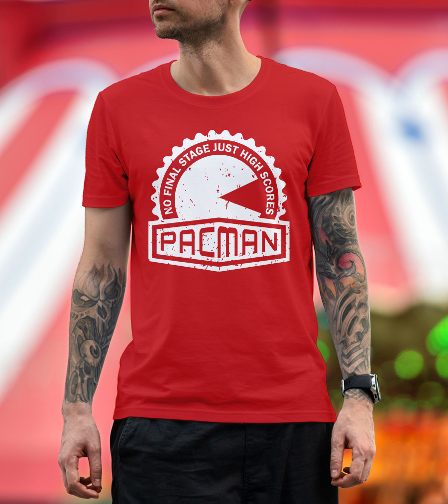 CREST SERIES PacMan No Final Stage Just High Scores T-Shirt