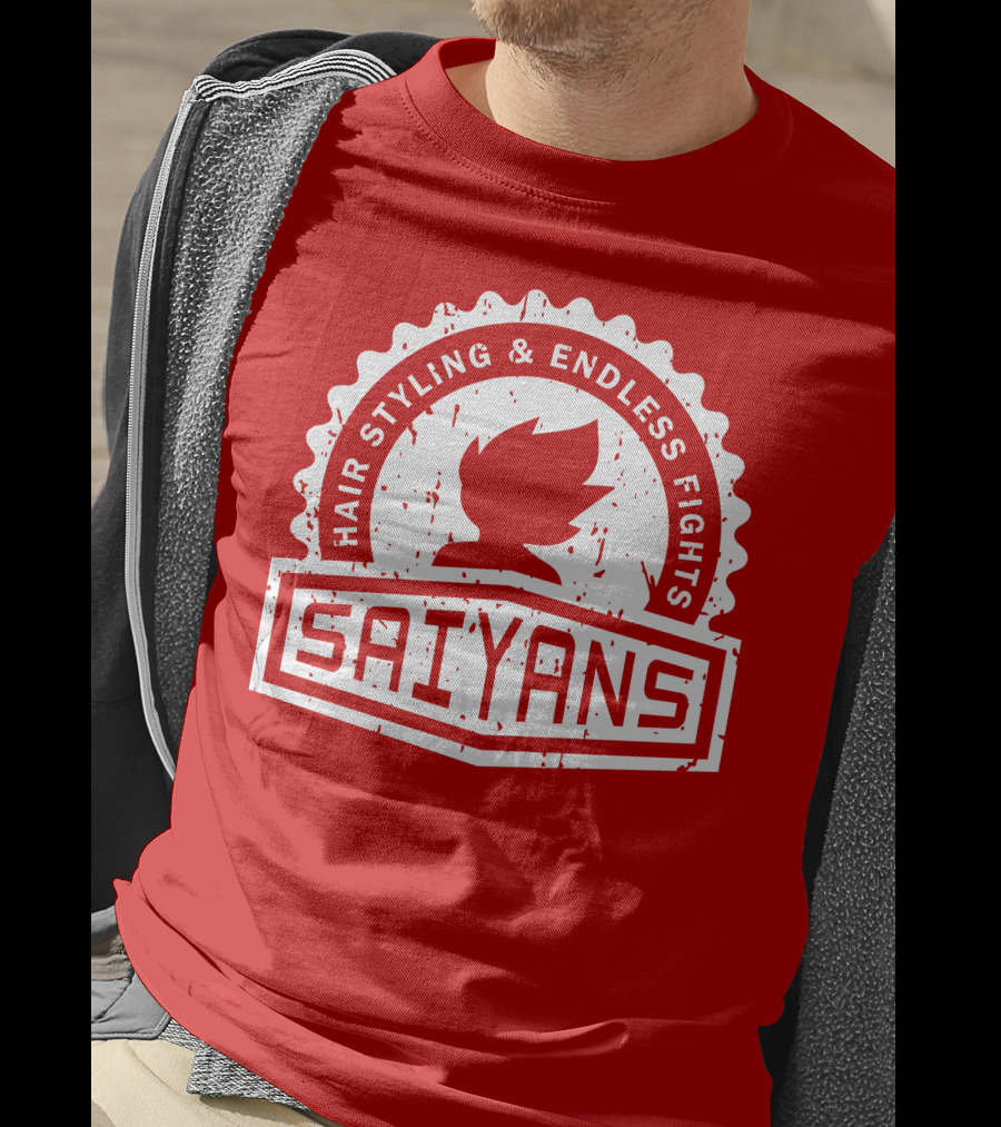 CREST SERIES Saiyans Hair Styling And Endless Fights T-Shirt