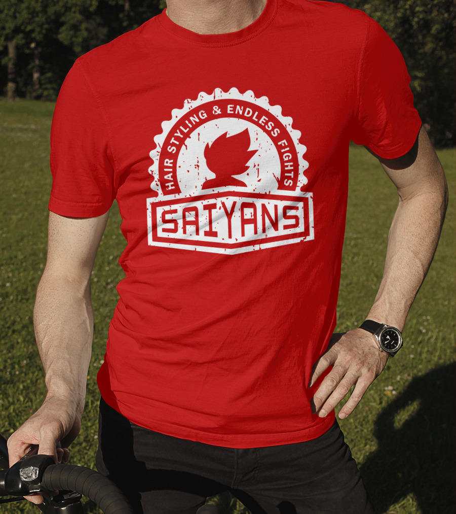 CREST SERIES Saiyans Hair Styling And Endless Fights T-Shirt