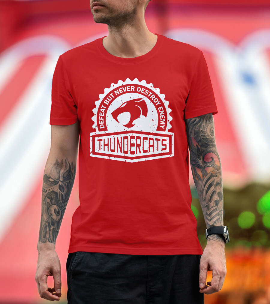 THUNDERCATS DEFEAT BUT NEVER DESTROY ENEMY CREST SERIES T-Shirt