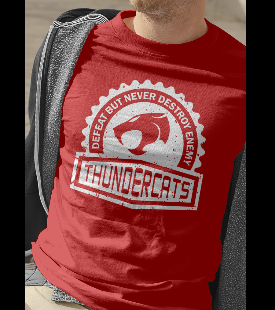 Thundercats Defeat But Never Destroy Enemy Crest Series T-Shirt