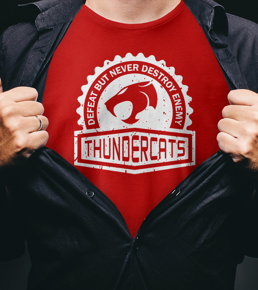 Thundercats Defeat But Never Destroy Enemy Crest Series T-Shirt