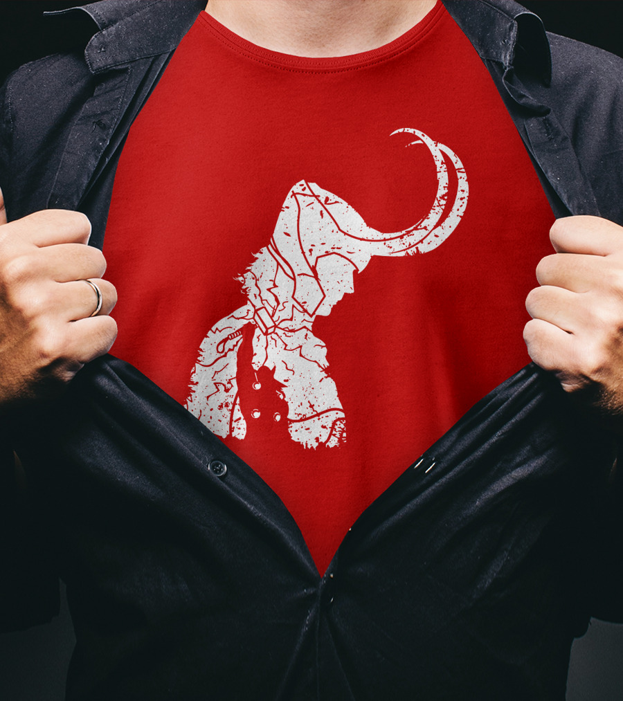 Dark Lord Norse God Trickster Horned T-Shirt