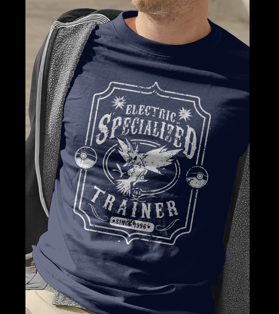 Electric Specialized Trainer Zapdos Since 1996 Pokémon Pokéball T-Shirt