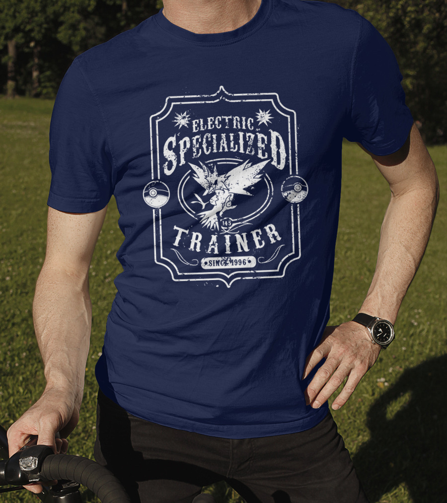 Electric Specialized Trainer Zapdos Since 1996 Pokémon Pokéball T-Shirt