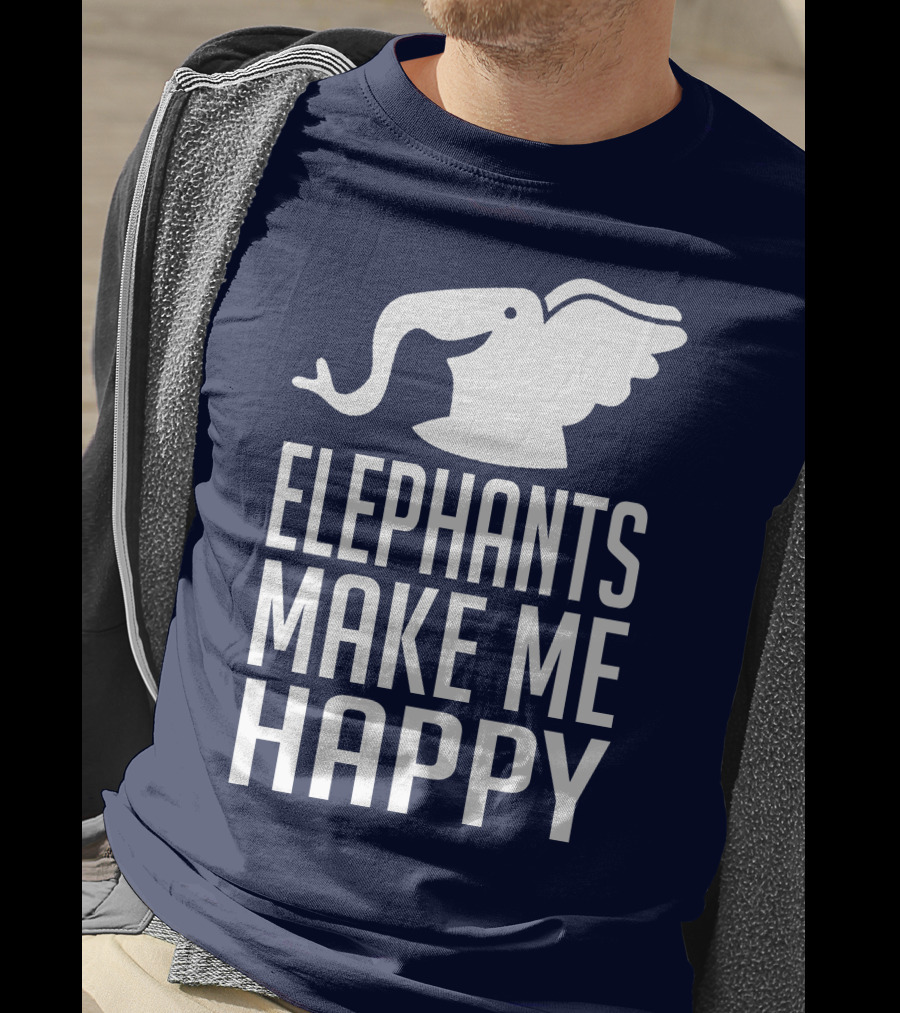 Elephants Make ME Happy T-Shirt