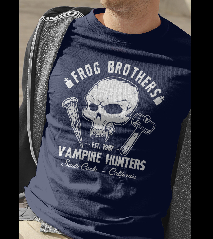 Frog Brothers Vampire Hunters Est. 1987 Santa Carla California T-Shirt