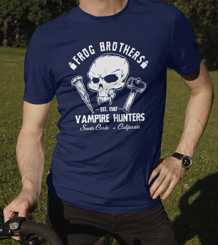 Frog Brothers Vampire Hunters Est. 1987 Santa Carla California T-Shirt