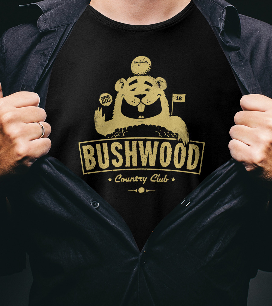 Bushwood Country Club Gopher Alert 18 Caddyshack T-Shirt