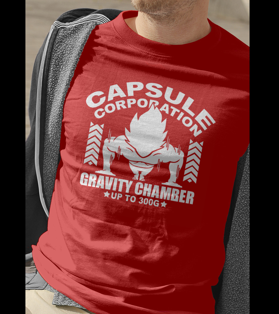 Capsule Corporation Gravity Chamber Up To 300G T-Shirt