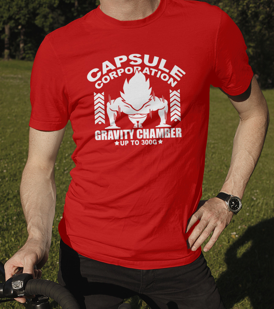 Capsule Corporation Gravity Chamber Up To 300G T-Shirt